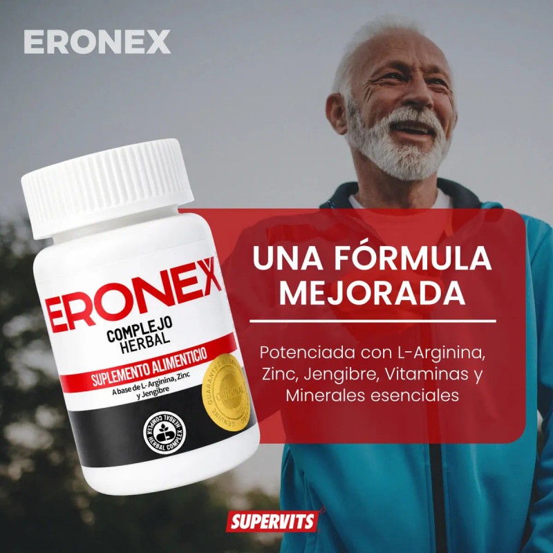 Supervits Eronex Complejo Herbal Salud Prostata Capsulas Sabor