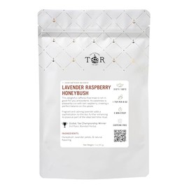 Tea Runners Lavender Raspberry Honeybush Loose Leaf Herbal Tea – Caffeine-Free, Fruity & Floral – 5oz