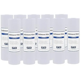 IPW Industries Inc. | 10-Pack GE GXWH20S - 5-Micron Sediment Water Filter Replacement Cartridge for Whole House & Reverse Osmosis Water Filter System