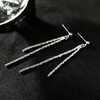 Long Earrings for Women, 925 Sterling Silver Tassel Earrings, Gift