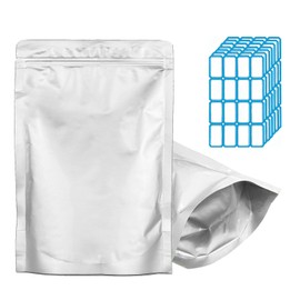 50pcs 1 Gallon Bags for Food Storage, 10 Mil Thick - 10"x14" Stand Up Zipper Pouches Bags, Zip Lock Food Storage Bag for Packaging Products, Reusable, Sealable