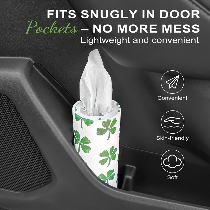 GOMEW Car Tissue Holder (4 PK) - 50 3-Ply Tissues
