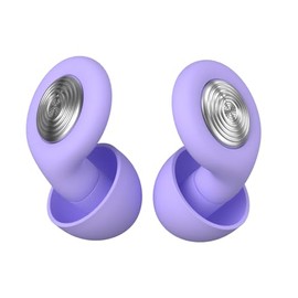 Ear Plugs For Sleeping Noise Cancelling, Ultra-Soft Sleep Earbuds For Side Sleepers, Anti Snoring Devices, Noise Sensitivity -48dB, Hearing Protection, Suitable for Study, Travel, Work (Purple)