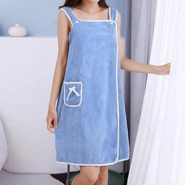 One piece shower gown towel LM-0434 Beige/ONE 2ea