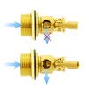 GASHER 2PCS 1" 304 Stainless Steel Float Ball Valve with