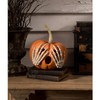 Bethany Lowe Peek-A-Boo Orange Pumpkin with Skeleton Hands Lantern, Paper