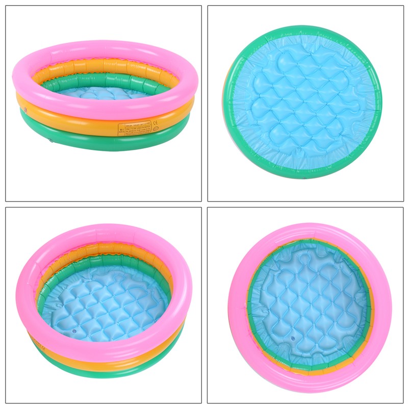 Children Soft Inflatable Swimming Pool Kids Boy Round Shape Bright