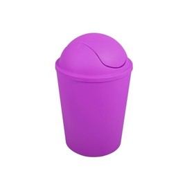 MSV Trash bin AKO 5,5l with Purple flip top lid, Violet, 5,5 L
