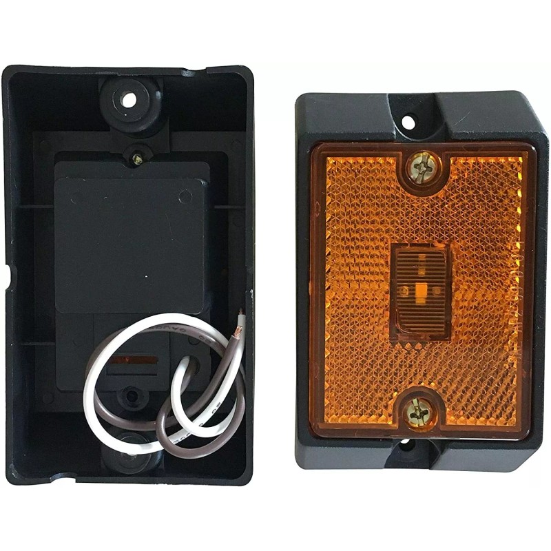 Proline 2 Square red+2X4" amber LED Submersible Light Trailer Tail
