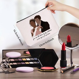 WCGXKO Regency TV Show Inspired Love Quote Kate and Anthony Couple Gift Canvas Makeup Bag for Fans (my desires)
