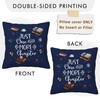 Spwasplo Book Lovers Gifts Pillow Cover 18x18 Inch - Librarian