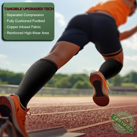 BULLIANT Compression Socks 3Pairs-15-20mmHg Circulation Support Men Women Hiking Sports Recovery-Upgraded Wicking Tech(3Pairs,Large-X-Large)