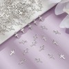 HOBBIESAY About 200Pcs Mini Cross Charms 15.5mm Crucifix Cross Pendants