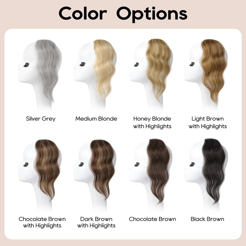 REECHO Clip in Hair Volumizer, 2PCS 12 inch Short Thick