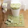 OKA Provence Ciel Toilet Seat Cover, Washing/Heating Type, Green (Nordic