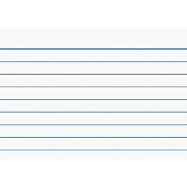 Brunnen 102289100 Index Cards (A8 Lined, Pack of 200, Shrink-Wrapped) White