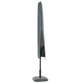 Outsunny Parasol Cover, Cantilever Umbrella Protector with Zipper for Outdoor, Garden, Patio, Grey