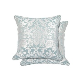 Emma Barclay Eden - Jacquard Cushion Cover in Duck Egg - 17x17 (43x43cm)