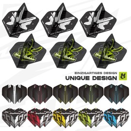 MagaRabbit Dart Accessories Set, 36 Dart Flights, 45 Shafts, Sharpener, Remover, 50 Metal Rings, 16 Flight Guards, Total 11 Types of Dart Accessories (Plastic)