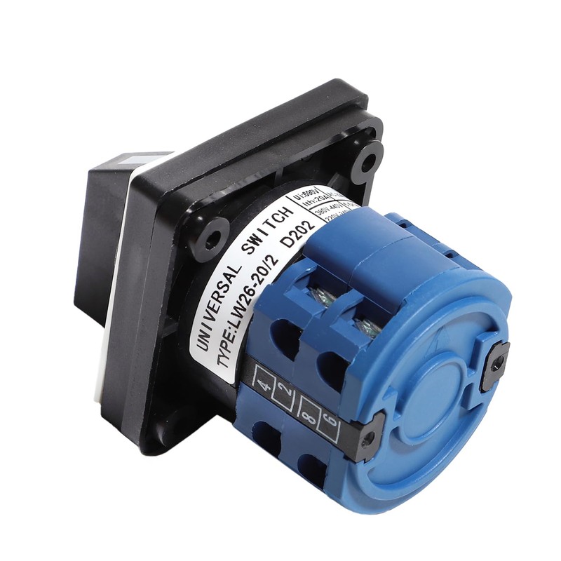 aikoolwer Changeover Switch 3 Positions 8 Terminals Universal Rotary Cam