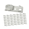 Fonowx 50Pcs Ceiling Mount Brackets Straight or Curved Curtain Curtain