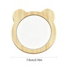 Small Round Hand Mirrors Mini Mirror (Bear), 2.76In, 6 PCS
