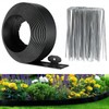 98Ft 3IN Landscape Edging,Garden Edging Border Kit with 150pcs Metal