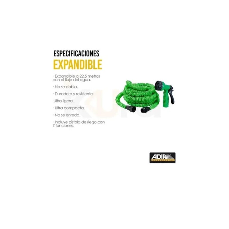 Manguera Expandible de Riego 22.5 mts