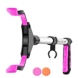 HATAF® 24inches Litter Picker, Grabber Stick, Helping Hand Grabbers for Disabled, Foldable Litter Pickers for Children Rotating Head 360 Degree Reaching Aids, Grabber Stick for Disabled (Pink)