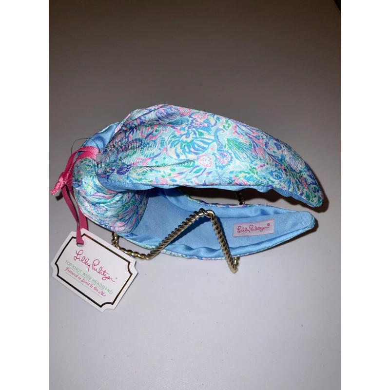 Lilly Pulitzer NWT Top Knot Wide Headband Soleil It On
