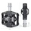 Mountain Bike Click Pedal Set, Dual Side Clip MTB Pedals,