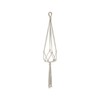 East of India Small Macrame Pot Holdenatural Cotton