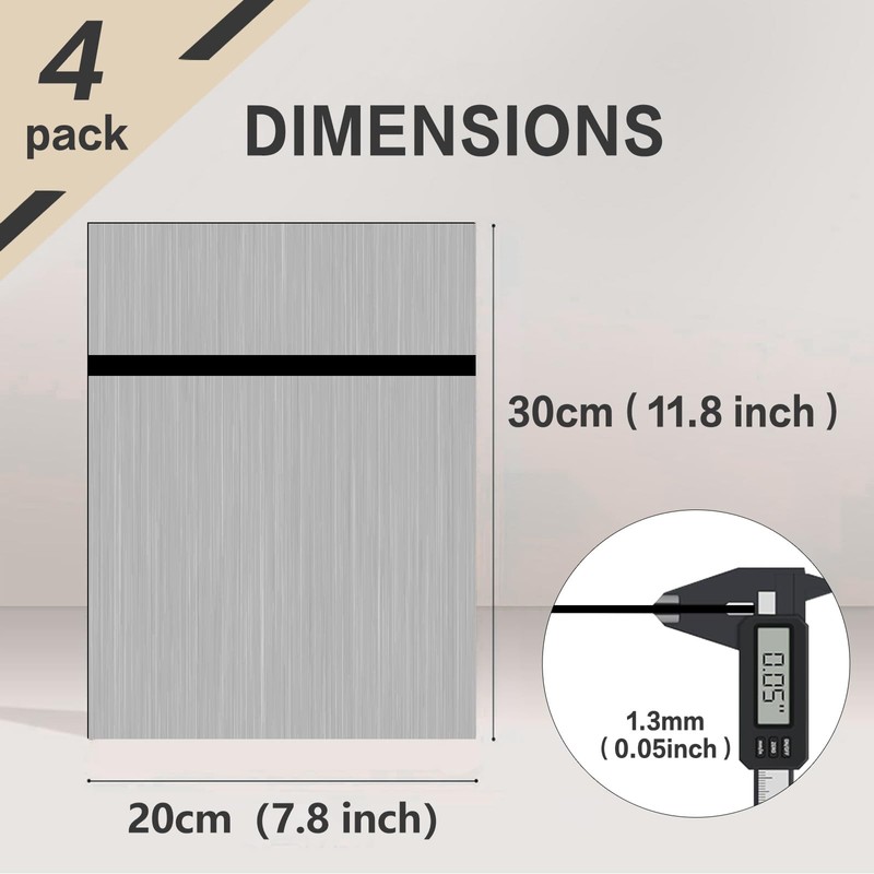 Creatorally ABS Plastic Plate, Laser Blanks for Engraving 30 x