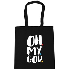 Hippowarehouse Oh my god Janice Tote Shopping Gym Beach Bag 42cm x38cm, 10 litres