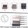 FeeraHozer Pants Hangers Non Slip 3 Pack Space Saving Hangers