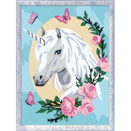 Ravensburger 4005556290499 Numéro d'art - Moyen - Licorne Fleurie Flower Creative