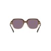 Coach HC8335U Universal Fit Sunglasses, Transparent Brown Gradient/Violet Solid, 53