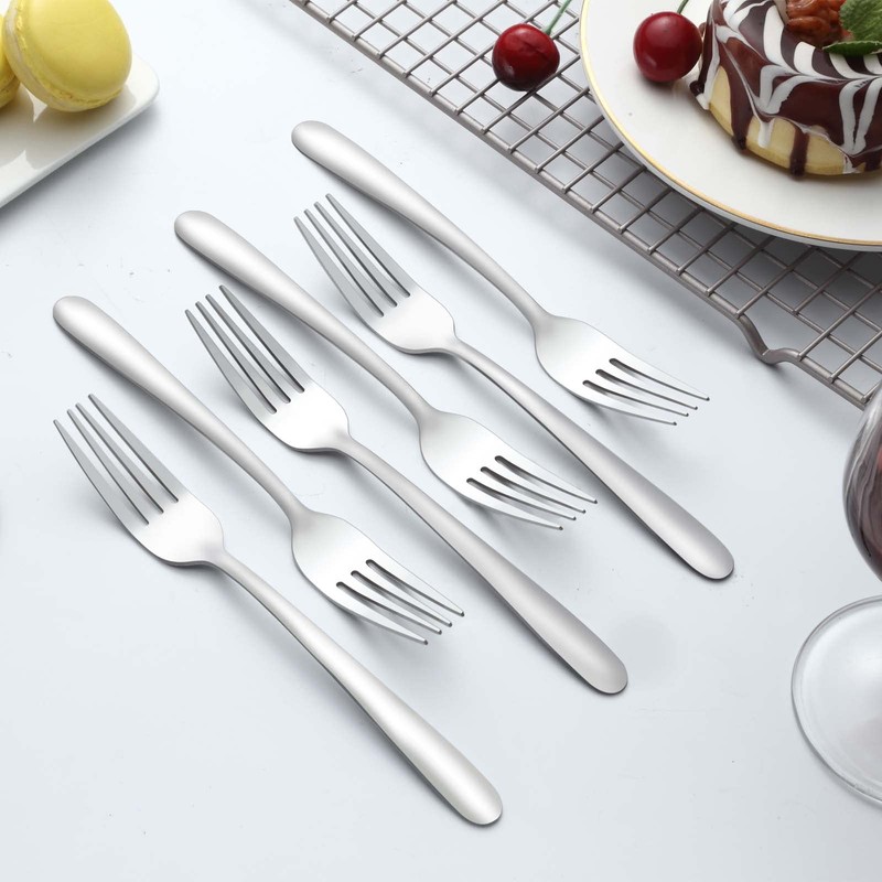 Gymdin 24 Pieces Dinner Forks, Forks Silverware(8 inches), Food Grade
