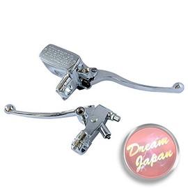 Motorcycle Brake Clutch Lever Master Cylinder Set Plated for 0.9 inch (22 mm) Handles/General Purpose/Repair/Custom/Magna/Villago