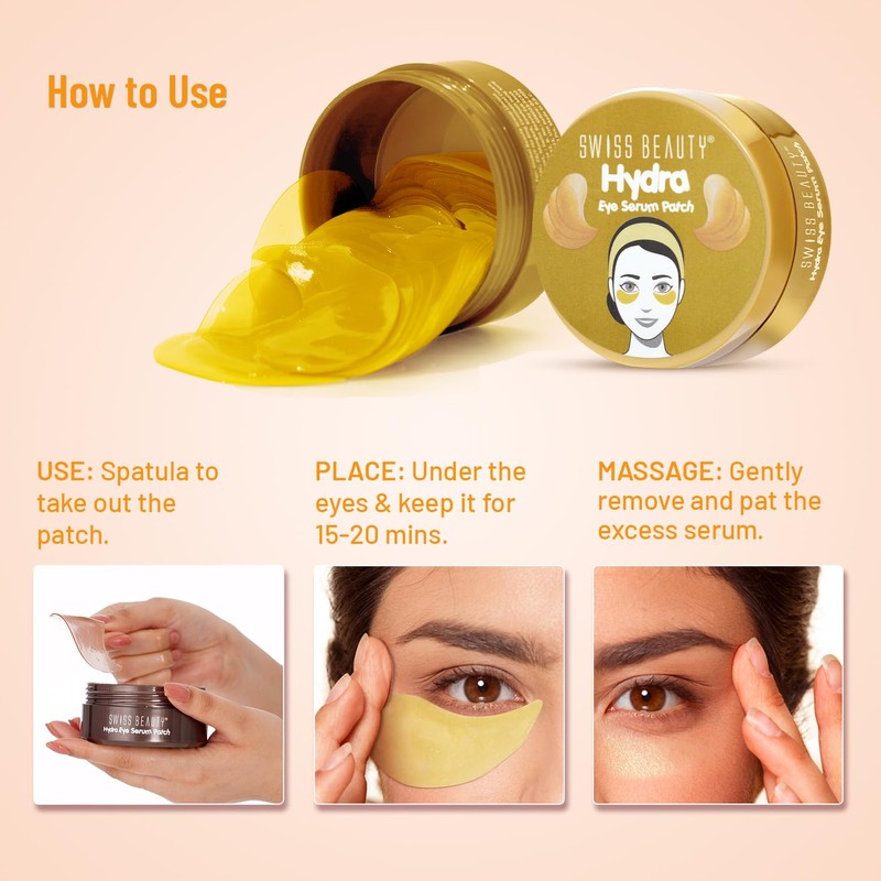 Swiss Beauty Hydra Anti Wrinkle Eye Serum Patch| Treats Dark