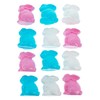 Set of 12 Multicolored Bunnies Fillable Plastic Easter Eggs