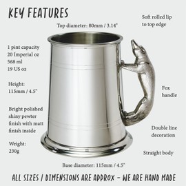 Wentworth Zinn Fox Griff 1 Pint Zinn