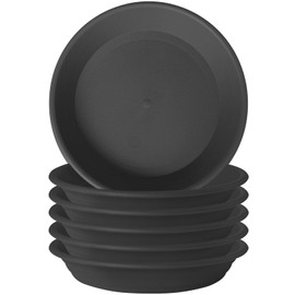GREGICH Plastic Plant Saucer 5.8" (4.5" at Base), 6 Pcs Singe Size 4 6 8 10 12 inch, Thick Plant Water Catcher Tray for Indoors Potted Plant Drainage Drip Dish Planter Bottom Flower Pot Plate Outdoor