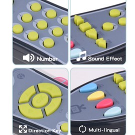 Dummy TV Remote Control for Kids and Toddlers - Realistic toy with real buttons that make sounds - Educational and fun sensory interactive learning activity game for children or toddler babies