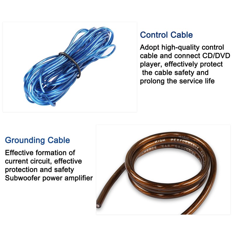 6-Gauge Car Audio Wiring Kit Amplifier Installation Wiring Kit