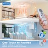 Passky Ceiling Fans with Lights, 52 inch Flush Mount Ceiling