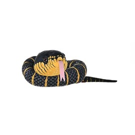 Wild Republic Rainforest Snake Black Fanged Mangrove, Stuffed Animal, 54 Inches, Plush Toy, Fill is Spun Recycled Water Bottles