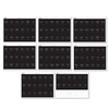 Black Spice Labels for Glass Jars, 148 Spice Jar Labels