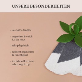 LoFelt® Sauna Hat Incl. Sauna Guide, 100% Cotton, Felt Sauna Cap