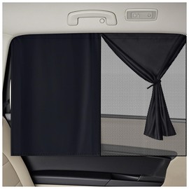 Noviatrix 2 Stück Doppellagiges Auto Fenster Sonnenschutz, Magnetisch Abnehmbar Auto Sonnenschutz Baby für die Meisten Fahrzeuge Geeignet